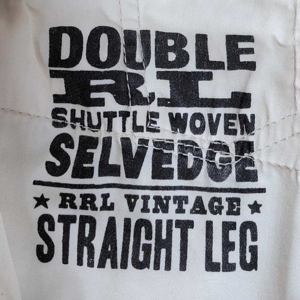 Double RL (RRL) Vintage Straight Leg Shuttle Woven Selvedge Jeans size 26 - Picture 5 of 16